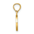 FJC Finejewelers 14k Yellow Gold O Block Initial Charm