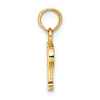 FJC Finejewelers 14k Yellow Gold P Block Initial Charm