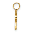 FJC Finejewelers 14k Yellow Gold R Block Initial Charm