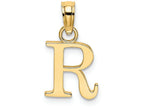 FJC Finejewelers 14k Yellow Gold R Block Initial Charm