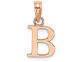 FJC Finejewelers 14k Rose Gold B Block Initial Charm