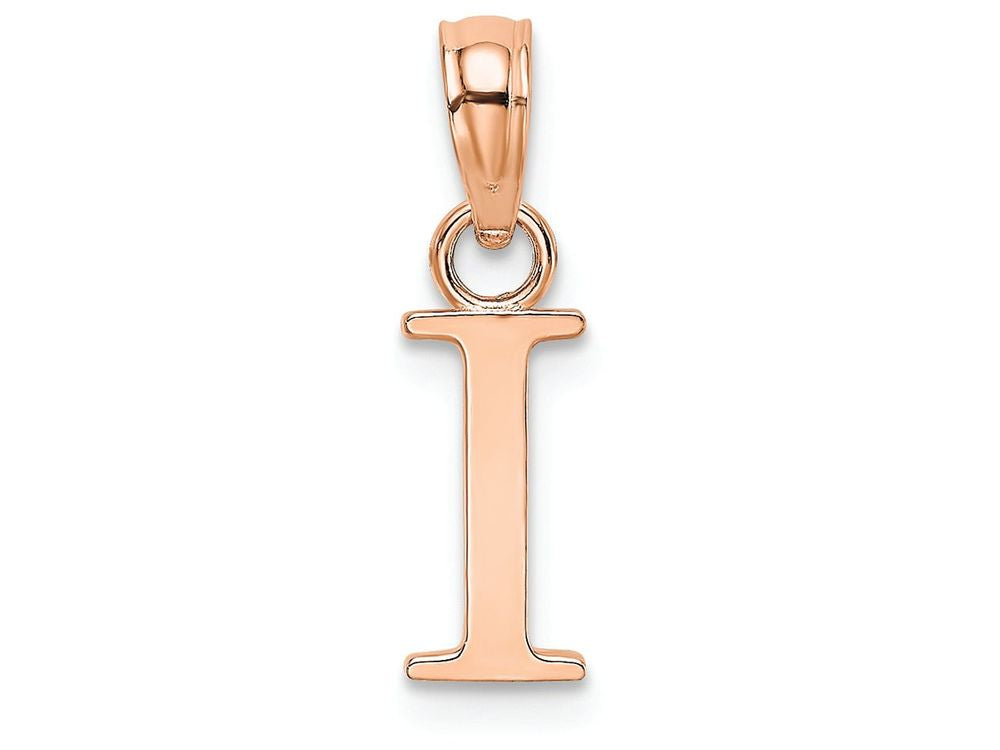 FJC Finejewelers 14k Rose Gold I Block Initial Charm