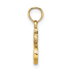 FJC Finejewelers 14k Yellow Gold S Block Initial Charm