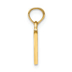 FJC Finejewelers 14k Yellow Gold V Block Initial Charm
