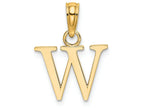 FJC Finejewelers 14k Yellow Gold W Block Initial Charm