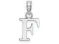 FJC Finejewelers 14k White Gold F Block Initial Charm