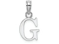 FJC Finejewelers 14k White Gold G Block Initial Charm