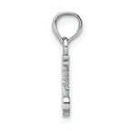 FJC Finejewelers 14k White Gold J Block Initial Charm