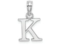 FJC Finejewelers 14k White Gold K Block Initial Charm