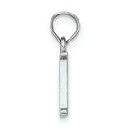 FJC Finejewelers 14k White Gold M Block Initial Charm