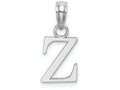 FJC Finejewelers 14k White Gold Z Block Initial Charm