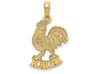 FJC Finejewelers 14k Yellow Gold Kauai Under Rooster Charm