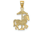 FJC Finejewelers 14k Yellow Gold Carousel Horse Charm