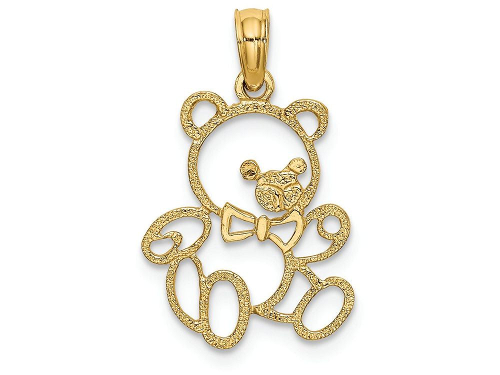 FJC Finejewelers 14k Yellow Gold Teddy Bear Charm