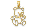 FJC Finejewelers 14k Yellow Gold Teddy Bear Charm