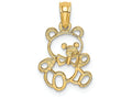 FJC Finejewelers 14k Yellow Gold Teddy Bear Charm