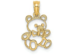 FJC Finejewelers 14k Yellow Gold Teddy Bear Charm