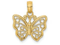 FJC Finejewelers 14k Yellow Gold Small Butterfly Charm