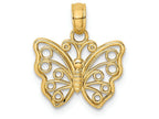 FJC Finejewelers 14k Yellow Gold Small Butterfly Charm