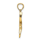 FJC Finejewelers 14k Yellow Gold Hummingbird Flying with Curved Beak Charm