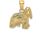 FJC Finejewelers 14k Yellow Gold Cocker Spaniel Dog Charm