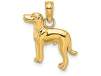 FJC Finejewelers 14k Yellow Gold Greyhound Dog Charm