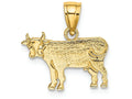 FJC Finejewelers 14k Yellow Gold Cowengraved Flat Charm