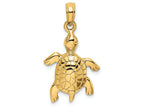 FJC Finejewelers 14k Yellow Gold Turtle with Shell Charm