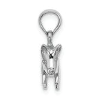 FJC Finejewelers 14k White Gold 3d Pig with Curly Q Tail Charm