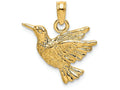 FJC Finejewelers 14k Yellow Gold Hummingbird Charmengraved