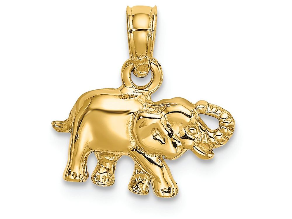 FJC Finejewelers 14k Yellow Gold Small Elephant Charm