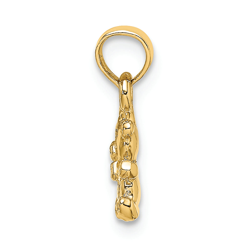 FJC Finejewelers 14k Yellow Gold 3d Mini Teddy Bear Charm
