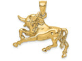 FJC Finejewelers 14k Yellow Gold Raging Bull with Hornsh-p Charm