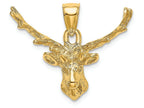 FJC Finejewelers 14k Yellow Gold Deer Head8 Point Buck Charm