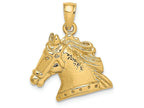 FJC Finejewelers 14k Yellow Gold Horse Head Charm