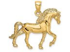 FJC Finejewelers Ss Horse Walking with Tail Down Charm
