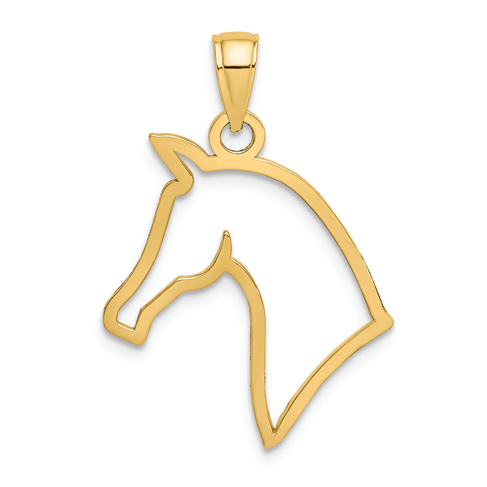 FJC Finejewelers 14k Yellow Gold Horse Head Profile Charm