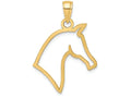 FJC Finejewelers 14k Yellow Gold Horse Head Profile Charm