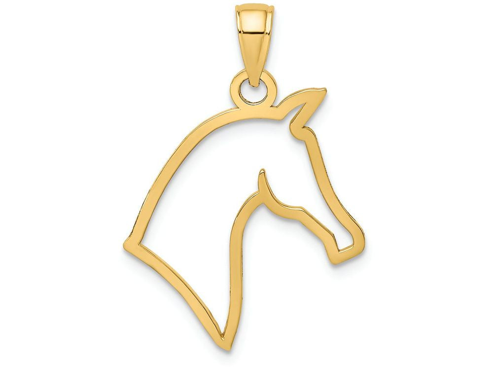 FJC Finejewelers 14k Yellow Gold Horse Head Profile Charm