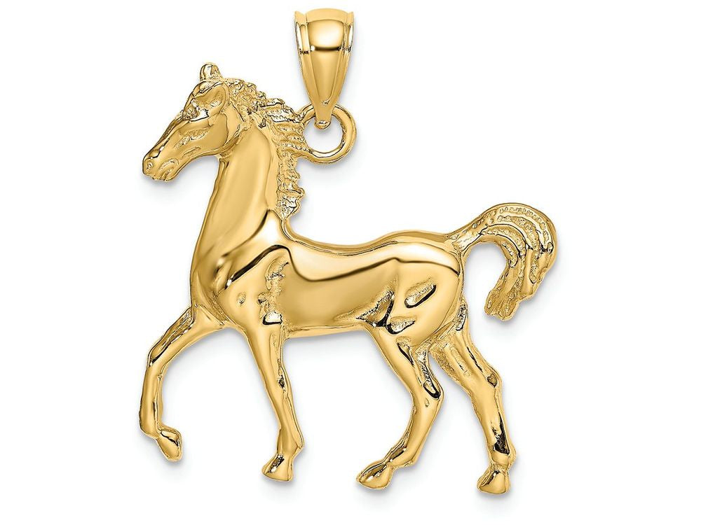 FJC Finejewelers 14k Yellow Gold Standing Horse Charm