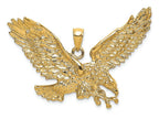 FJC Finejewelers 14k Yellow Gold Eagle with Beak Touching Claws Charm