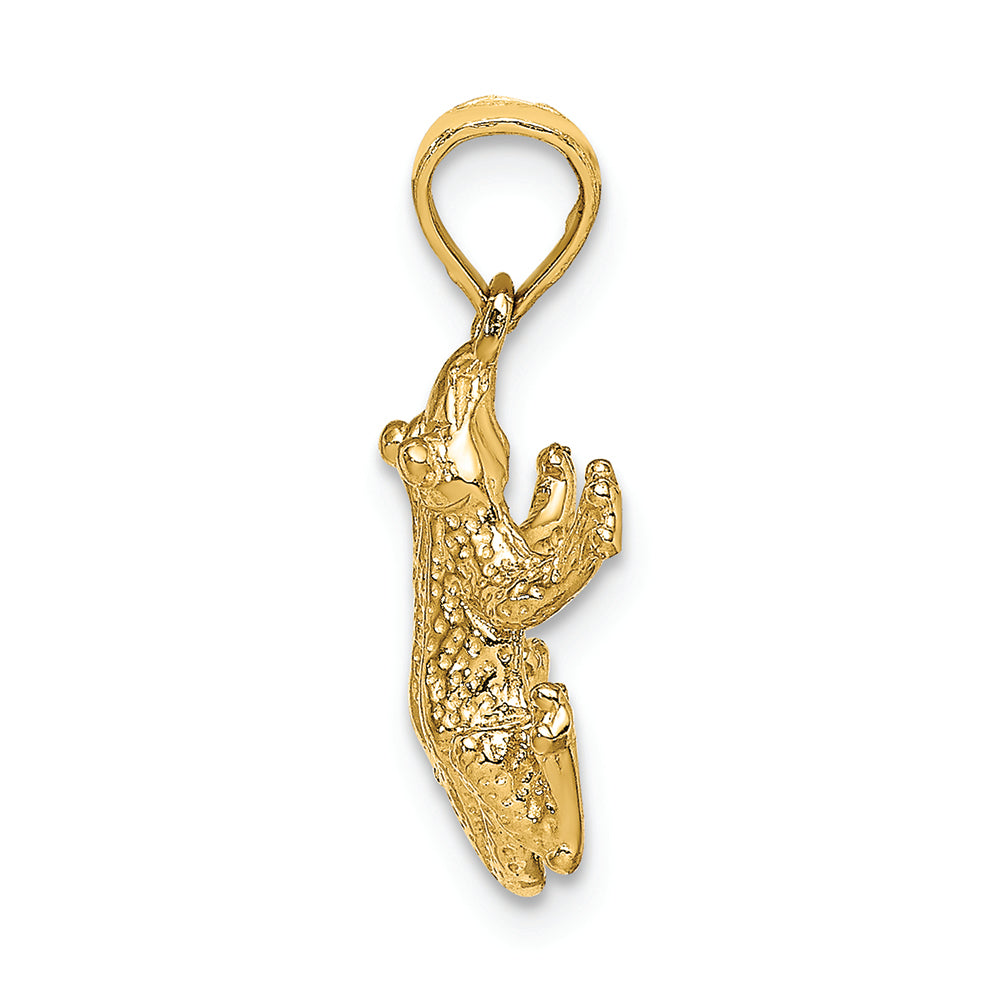 FJC Finejewelers 14k Yellow Gold Frogtop View Charm