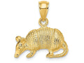 FJC Finejewelers 14k Yellow Gold 3d Armadillo Charm