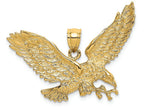 FJC Finejewelers 14k Yellow Gold Eagle with Beak Touching Claws Charm