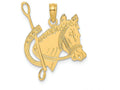 FJC Finejewelers 14k Yellow Gold Horse Head Horseshoeflat Charm