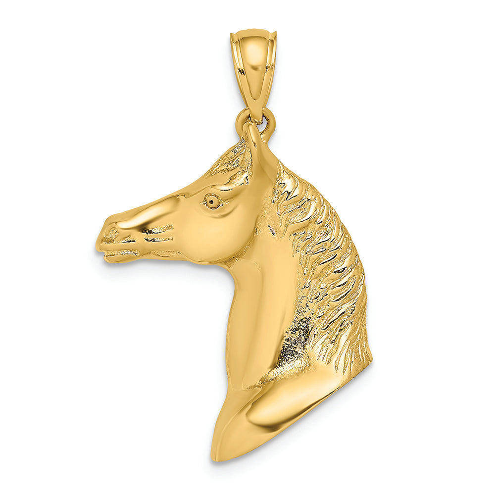 FJC Finejewelers 14k Yellow Gold 3d Horse Head Charm