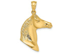 FJC Finejewelers 14k Yellow Gold 3d Horse Head Charm