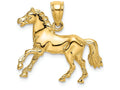 FJC Finejewelers 14k Yellow Gold 3d Horse - Walking Charm
