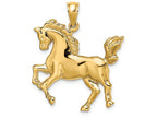FJC Finejewelers 14k Yellow Gold Horse with Tail Up Charm