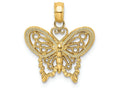 FJC Finejewelers 14k Yellow Gold Butterfly Charm